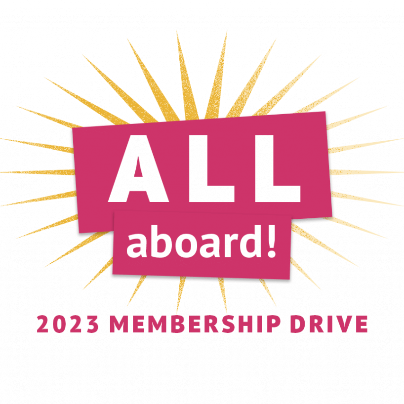 Memdrive23Logo All aboard! 2023 Membership Drive